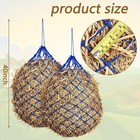 4 Pcs Slow Feed Hay Bag 40 Inch Hay Nets For Horses Hanging Hay Feeder For Goats