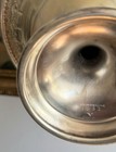 Reed   Barton   Silverplate Pedestal Footed Bowl Compote X Pattern Art Nouveau