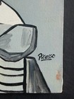 Pablo Picasso Painting On Canvas   Signed And Sealed