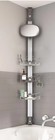 New Artika Azzuro Tension Rod Shower Caddy Organizer W  Mirror Stainless Steel