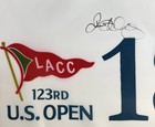 Rory Mcilroy Signed 2023 Us Open Flag Lacc Golf Pga Beckett Coa