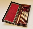 Weber And Grangeret Set Of 6 Scalpels And 1 Eergene  18th Century
