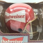 Vintage 1995 Budweiser Die-cast Metal Football Helmet Coin Bank W key New In Box