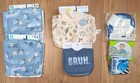 Bundle Baby Lot Of 14 New Items 11 Bibs  Hamper  Table Topper  Diaper Sacks