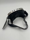 Vtg 60   s Amf Voit Scuba Diving Mask 88p448 Tempered Oval Glass Blue Rubber Usa