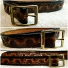 Beautiful Sea Shell Genuine Cowhide Mens 59 long Belt W Embossed Shells   Buckle