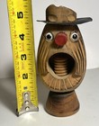 Vintage Carved Wood Screw Mid Century Nutcracker Big Mouth Guy