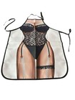 New Novelty Adult One Size Apron Full Coverage Funny Sexy Lady In Black