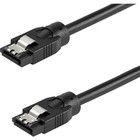 Startech Satrd30cm 0 3m Round Sata Cable Latching 6gbps Black