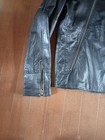 Genuine Lambskin Leather 5-zip Riders Motorcycle Jacket Black Size M