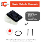 Brake Master Cylinder Reservoir Kit For Select Honda Models Front 