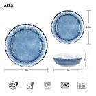 Aels Melamine Dinnerware Set Of 12 Pcs Dinner Dishes  Assorted Colors   Sizes 