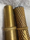 Vintage Revlon Futurama Lipstick Case Van Cleef Arpels 1950s Gold Tone Lot 2 Usa