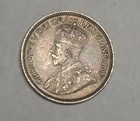 Canada 1914 George V 10 Cents Silver High Grade Uncleaned