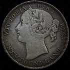 1885 Newfoundland 20 Cents Silver Coin  d52