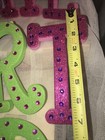 Decorative Foam Letters Colorful Glitter Rhinestone Art Diy Craft Monogram New 