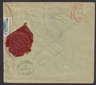 Poland 1915 Registered Firmcover Varsovie To London