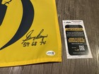 Gary Player Signed The British Open Championship Golf Flag 3x Champion Jsa