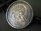 C Diaz Southwest 1968 Olympics Mex 25 Pesos Silver Coin Sterling Silver Bolo Tie