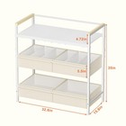 Sturdy Baby Changing Table With Safety Bumper   Adjustable Divider - Nursery Dia