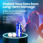 Reusable High Fidelity Hearing Protection  Ear Plugs For Concerts  Music  And Mu