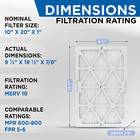 Glasfloss Zl 10x20x1 Merv 10 Pleated Ac Furnace Air Filters  Quantity 4 