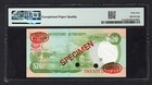 Bermuda 20 Dollars 20-2-1989 P37as  specimen  Uncirculated Grade 64
