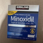 Kirkland Minoxidil 5  Extra Strength Men 6 Month Supply Hair Regrowth Solution
