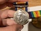 Ww1 Medal Pair  Victory   War- 1 Is Silver  9332 Corporal E s  Simmons- See Info