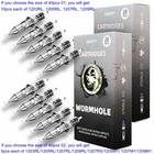 Wormhole Tattoo Cartridge Needles 20 40pcs Assorted Disposable Tattoo