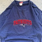New England Patriots Nfl Embroidered Logo T-shirt Men   s Xl Vintage Blue