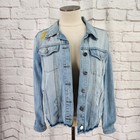 Sanctuary Celestial Denim Jacket Small Festival Sequin Jean Patchwork Distressed