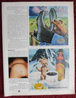 1980 Nocona Western Cowboy Boots Print Ad   Scorpion W  Alex Ebel Art