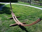 Petra Leisure 14 Ft  Wooden Arc Hammock Stand  450 Lb Capacity  Coffee Stain