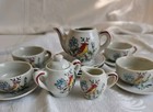 Vintage 16-piece Miniature Child Bird   Flower Tea Set Cardinal Japan