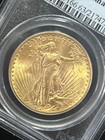 Sasa 1914-s  20 Saint Gaudens Double Eagle Pcgs Ms63 Reverse Lamination Error