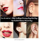 20g Stainless Steel Nose Rings Bone Studs Cartilage Hoop Piercing Set 16-32pcs