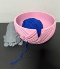 Kit-cat Crochet Yarn Bowl   Sold Separate  Hook  Measurer  Counter-make Choice