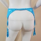 Nwt Vintage Empire Intimates Blue Garter Belt Floral Style 409 Made In Usa Sz Xl