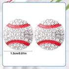 Baseball Earrings  0 51in Exquisite Alloy Medium  As Shown In The Picture 
