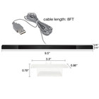 Wired Remote Motion Sensor Bar Ir Infrared Ray Inductor For Nintendo Wii   Wii U