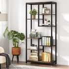 6-tier Tall Bookshelf Bookcase  Industrial 8-shelf Open Bookcase Storage Display
