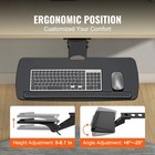 Keyboard Tray Under Desk Ergonomic Pull Out Keyboard mouse Tray 25x9 8 In