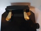 Cps Imports Wood Adjustable Piano Pedal Extender Bench For Kids     Polished Ebony