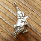 Vintage 925 Sterling Silver Figural Peter Rabbit Charm   2 Available