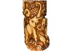 Vtg 15    Tall Hand Carved Resin Faux Animal Horn Sculpture Kingdom Animalia