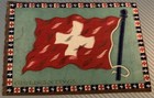 Switzerland Tobacco Felt Flannel Early 1900   s  5 5    X 8 25   