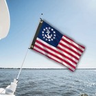 Us Yacht Ensign 12x18in Boat Flag Anchor Stars Marine Banner Boat