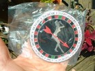 New Casino Roulette Wheel Belt Buckle W Lady Luck Show Girl Lucky Gambling Table