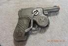 Antique Kilgor Cast Iron Whizzer Machine Riot Toy Cap Gun Hand Crank - Rare  